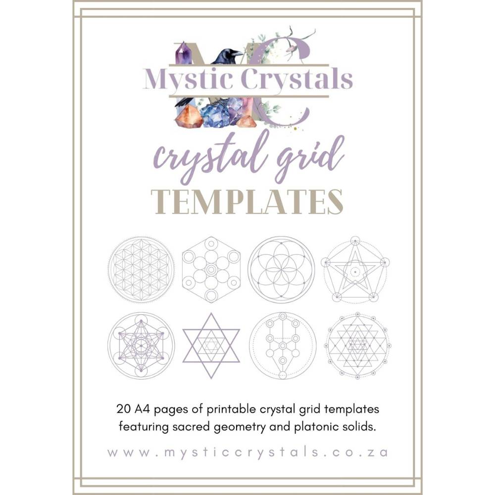 Crystal Grid Templates FREE Booklet Cover