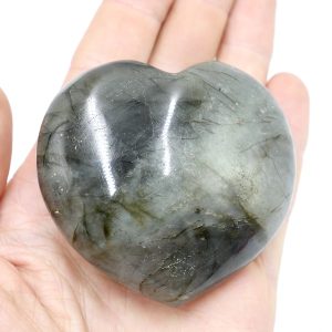 Labradorite Polished Crystal Heart 6cm
