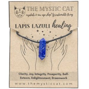 Lapis Lazuli Double Term Point Necklace
