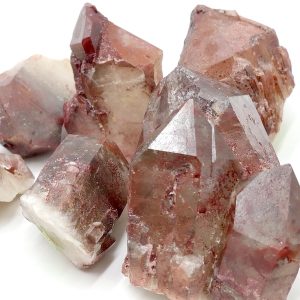 Quartz, Red Hematite Crystal Point (11-20)