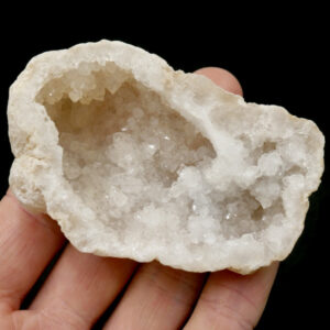 Sparking Drusy Quartz Geode 7.5cm close up